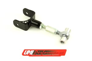 Ford Mustang Lower Control Arms - Rear - UMI Performance - Adjustable Upper Control Arm Rod End - Red or Black - `11-`14